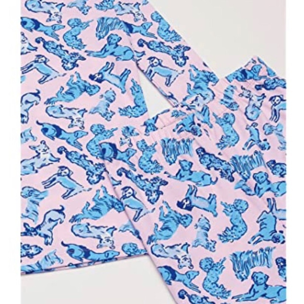 NWT Lilly Pulitzer Kids Sammy Pajama Set-Dog Print